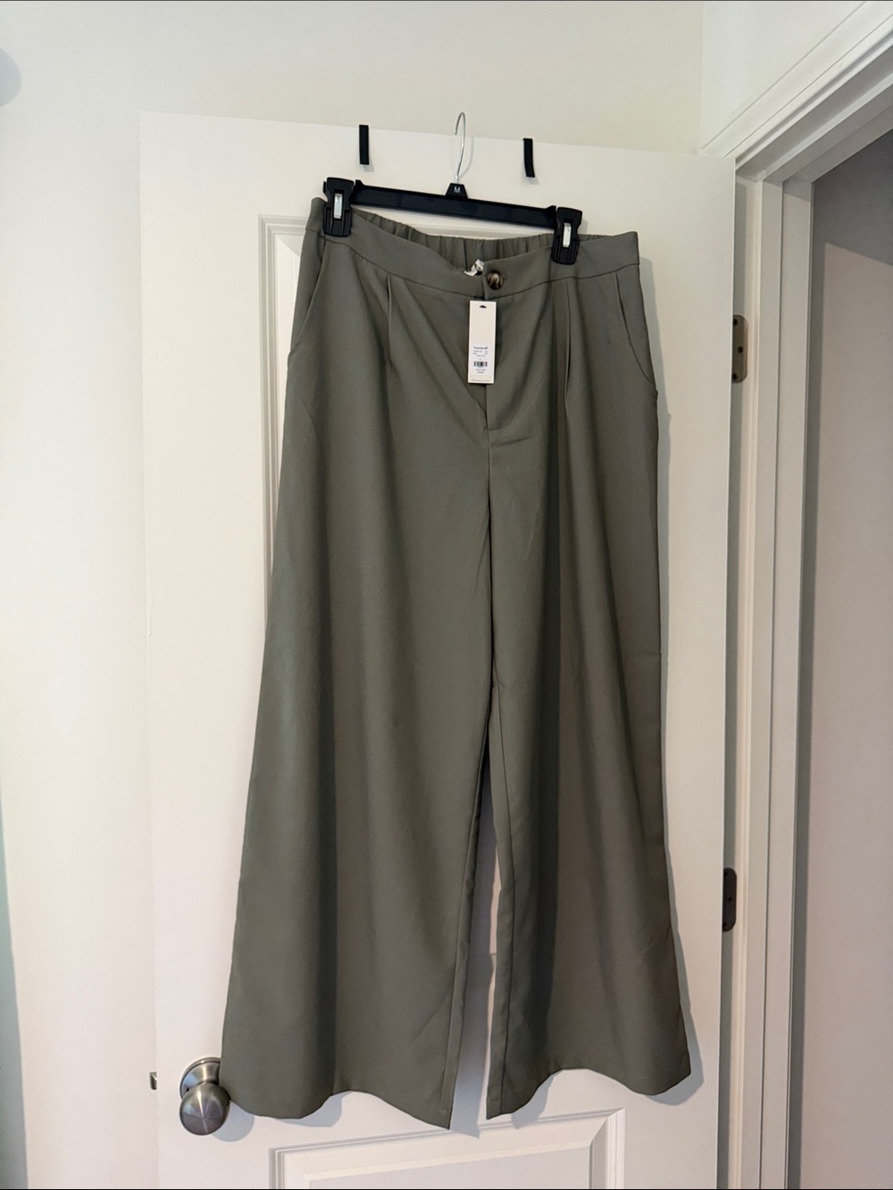 Francesca's Collections Olive Green Wide Leg Pants